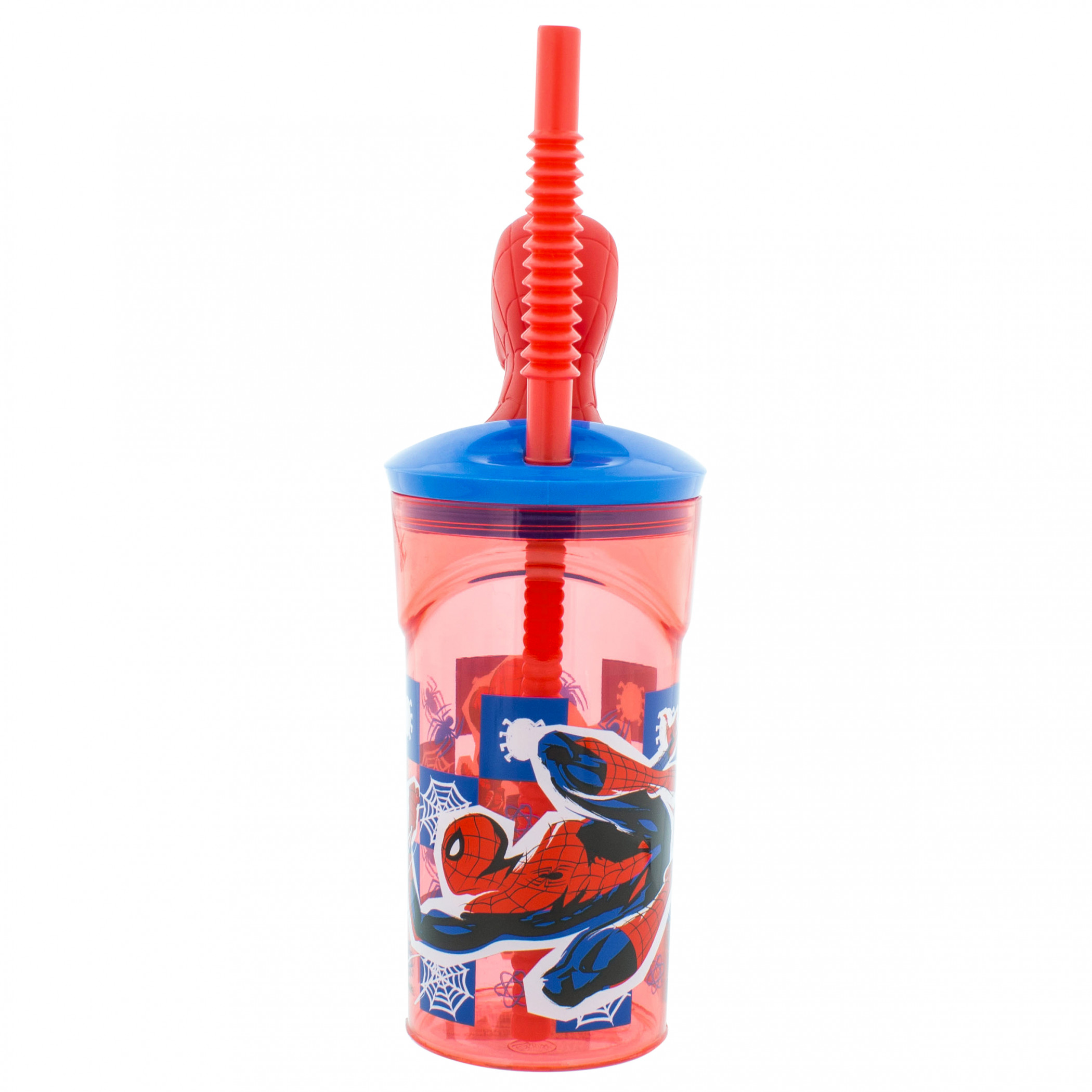 Spider-Man 3D Mask Straw Tumbler